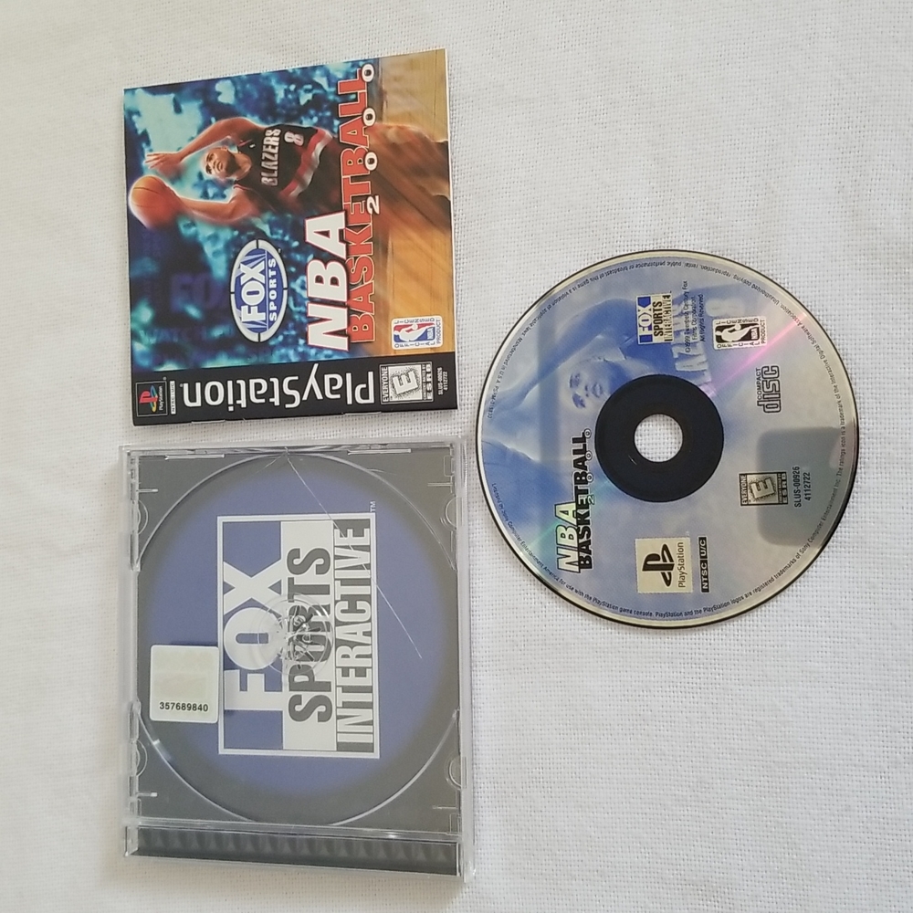 PS1 Sony Playstation NBA Basketball 2000 Video Game Complete Tested